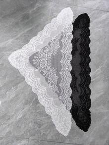 1pc 130cm*60cm Handmade Artificial Lace Trim, DIY Clothing, Hat, Sofa, Lampshade, Tablecloth, Dress, Skirt Hem Decoration Sewing Accessory