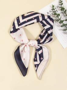 1pc Bandana Cashew Print Scarf, Headband, Neckerchief, Suitable For Daily Use