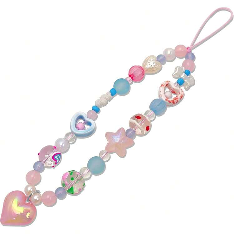Phone Charms Cute Cherry Cell Phone Lanyard Strap Wrist Strap Bag Camera Pendants Decor - 珍珠櫻桃 - 查看 8