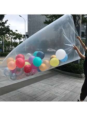 Thickened Transparent Flat Air Balloon Storage Bag - Waterproof And Reusable, Suitable For Party Decorations, Weddings, Birthdays, Valentine's Day And Festival Items, As Well As The Storage Of Birthday Balloons.