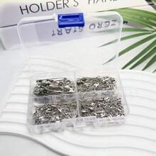 220件套银质别针，适用于DIY、围巾固定、丝巾固定。防锈，可用作服装、包袋、饰品和校服配饰的针。万圣节圣诞礼物