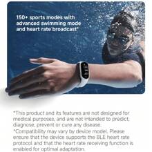 Xiaomi Smart Band 10（标准版）智能手环，150 多种运动模式，1.72 英寸 AMOLED 显示屏，增强型睡眠管理，个性化指导，超长电池寿命，仅支持英语和中文 - 黑色 - 查看 5