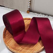 1 pieza Cinta colorida ajustada, decoración navideña y de Halloween, cinta de regalo de poliéster brillante, cinta de satén liso de unicolor, cinta de satén liso extra ancha para decoración de bodas, sillas, regalos, flores, adecuada para manualidades, bodas, cumpleaños - color mixto, suministros hechos a mano, tratamiento de superficie brillante, cara de satén de poliéster, decoración de bodas, borde elegante, textura suave, organizador de eventos, Ancho: 3.8cm, Longitud: 20m