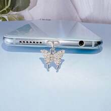 2 Stücke/6 Stücke/12 Stücke Ladeanschluss Staubschutz, Kopfhöreranschluss Staubschutz geeignet für Apple/Typ-C Handys, Ladeanschluss Dekoration