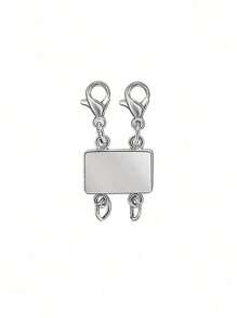 1pc 3-Layer Magnetic Gold/Silver Clasp, Necklace Extension Connector Separator