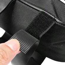 Bicycle Triangle Frame Bag 39x34x26cm Oxford Cloth Saddle Storage Bag With 8cm Thickness Front Beam Fixing Tool Pouch For Cycling MTB Road Bike Black