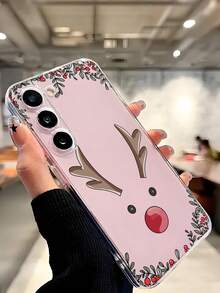 غطاء هاتف ناعم بتصميم رنة عيد الميلاد متوافق مع أجهزة و Honor و Redmi و Galaxy A04e/12/A13/A14/A34/A50/A52/A53/A54/S21/S22/S23/S24/S25/S25Ultra، 6A/7A/8A، 12T/13T، مقاوم للماء والصدمات ومقاوم للخدش، الإصدار الدولي وليس الإصدار المحلي - شفاف - مشاهدة 7