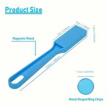 1pc Magic Wands,100pcs Round (Color Random) Magnetic Bingo Wands For Large Group Games, Family Game Nights, Sensory Boxes, Counting And Sorting, Science And Educational Activities,For School Supplies,Back To School - Multicolor - View 6