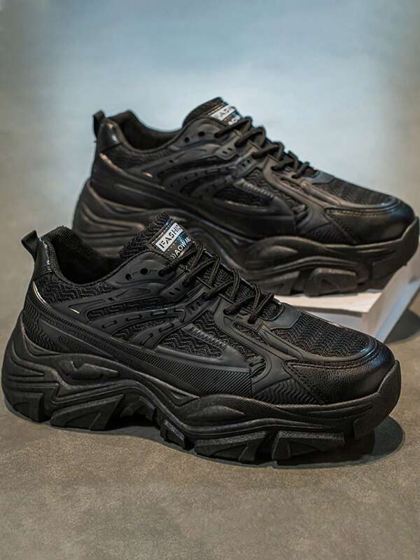 Zapatillas deportivas casuales para hombre con suela gruesa y transpirable, calzado deportivo elevado