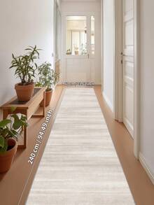 1pc Beige Rugs,Modern Minimalist Style,Runner Rug,850g/M² 0.5cm Thicknessnon-Slip Washable And Machine Washable,Home Decor, Living Room,Kitchens,Passage, Bedroom, Dining Room, Office, All Seasons - Beige - View 13