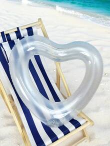 1PC Glitter Pink Swimming Ring, Thickened PVC Pool Float, Highly Attractive Floating Ring For Taking Photos, For Pool Parties - Multicolor - View 6