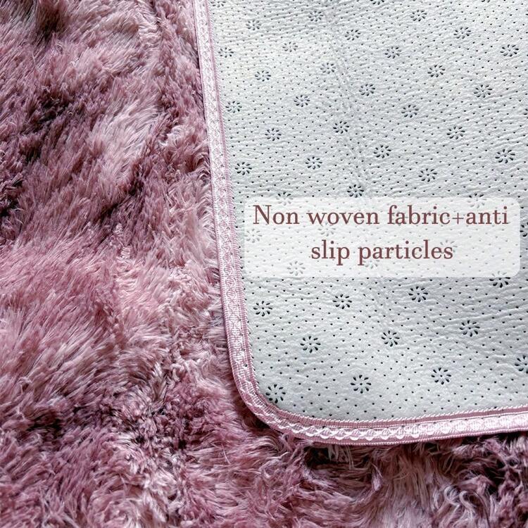 1 pieza Alfombra suave y esponjosa de estilo moderno para dormitorio, sala de estar, dormitorio, habitación, decoración del hogar interior. Alfombra de área mullida y peluda, cómoda alfombra de piso para dormitorio - Multicolor - Ver 5