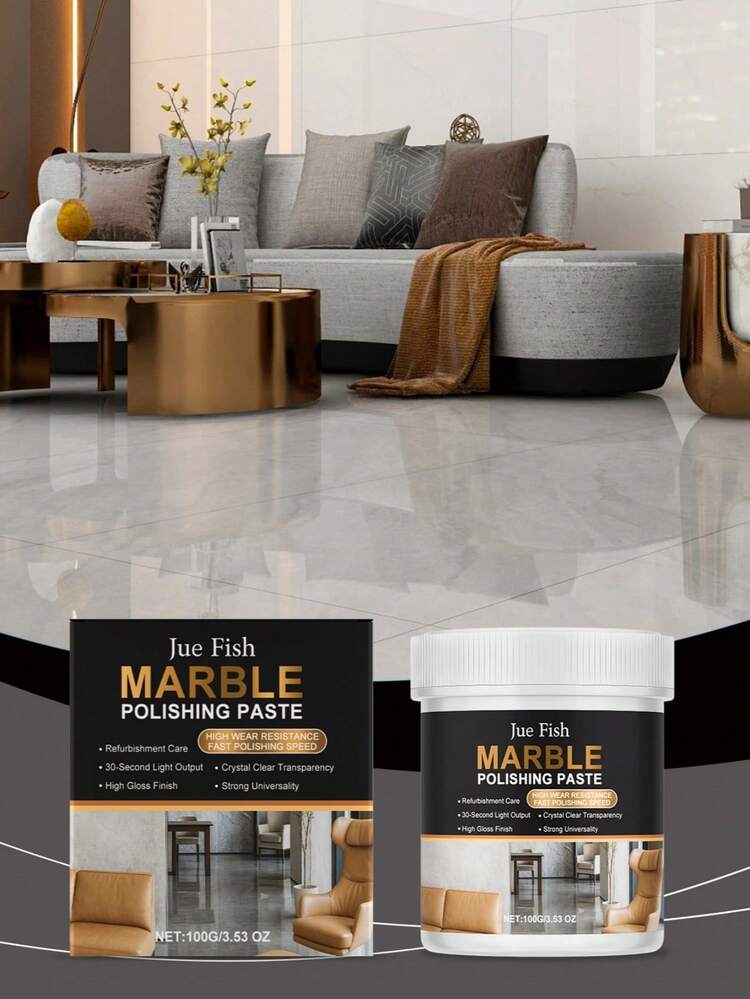 jakehoe 大理石抛光膏 适用于厨房石英台面划痕清洁瓷砖去污亮化护理（新旧款随机发） - 彩色 - 查看 4