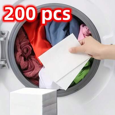 Color Capture Sheet - Anti-Color Transfer Laundry Sheet, Prevents Color Leakage And Bleeding, Suitable For Washing Machines, Household And Commercial Laundry Aids, Fabric Protection, Easy-To-Use Accessory, Clothing Care,Laundry Accessories,