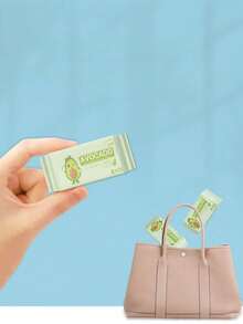 128包（每包8张）一次性便携牛油果湿巾，日常清洁湿巾，大尺寸耐用，方便携带 - 彩色 - 查看 4