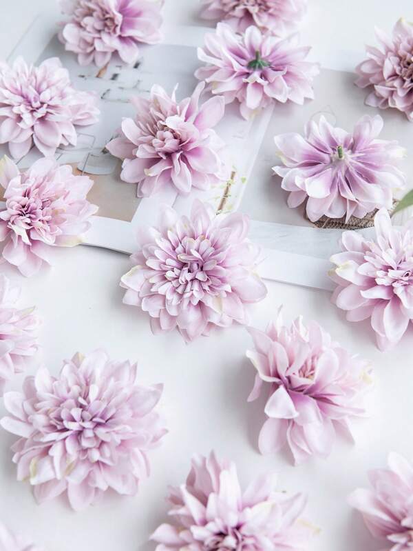 5/25 件装绣球花人造大丽花，丝绸绣球花，人造花头，适用于家庭婚礼派对装饰、花环装饰、新娘手捧花装饰、DIY 花艺装饰、母亲节、生日、礼物