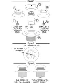 EstiloDanco, Cromado, 80811 Tope De Tina Con Punta TáCtil, 2 X 2 X 2.25 PulgadasVersióN Mejorada - Tapón para tina - Ver 4