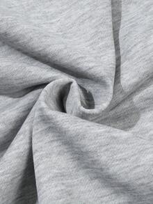 Printed Sweatshirt, Spring And Autumn Round-Neck Casual Sweatshirt, Women's Sweatshirt - Autumn & Winter Couple Style, Unisex Comfortable Long-Sleeve Sweatshirt - Grey - View 4