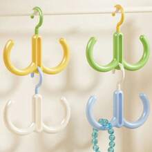 1 pezzo/2 pezzi Portascarpe rotante senza foratura - Portascarpe in plastica pieghevole multifunzionale, Gancio creativo a dopamina Gancio doppio antivento per appendere e asciugare le scarpe sul balcone, Portascarpe multifunzionale per appendere e asciugare le scarpe