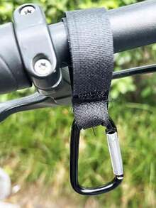 1pc Multifunctional Bicycle Hooks, Motorcycle Hooks For Delivery, Storage Of Luggage, Raincoats, Helmets - Black - View 3