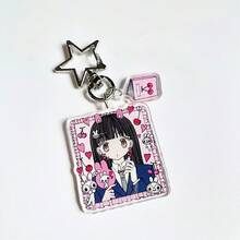 1 pieza Llavero acrílico, dije de teléfono, recuerdo escolar, colgante de bolso, estilo escolar japonés retro rosa con corazón, en el estilo Y2K, adecuado para todas las estaciones, eventos de la empresa, accesorios de Halloween, ideas de regalo para el Día del Maestro, Navidad, accesorios de bolso, cordones con portaidentificaciones, accesorios de coche, dijes de bolso, para la hermana