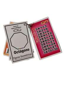 Llavero Didáctico Escolar 1pz A Elegir Llavero Enseñanza Niños Multiplicacion, Silabas, Abc, Verbos Didactico - Multicolor - Ver 4