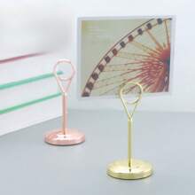 圆形菜单架 不锈钢镀金 1个 - 金色 - 查看 10