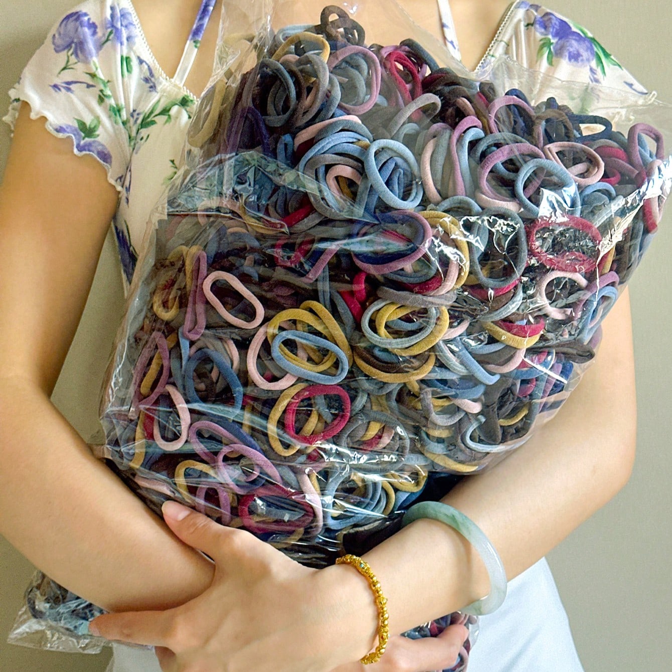 200pcs/10pcs Women's 4.2cm/1.65in Blue, Red, Gray, Brown, Pink, Khaki Random Mixed Color High Elastic Non-Damaging Seamless Beach Hair Ties, Fashion Versatile Elegant Minimalist Solid Color Bathroom Hair Accessories Suitable For Daily Outing, Casual, Party, Commute, Beach Holiday, Ponytail, Bun, Face Washing, Makeup, Outfit Matching, Ponytail Holders, Hair Elastics, Hair Rubber Bands, Scrunchies, Hair Rope, Elastic Hair Tie ,Gym Sport Outfit Head Accessories Elastic Band