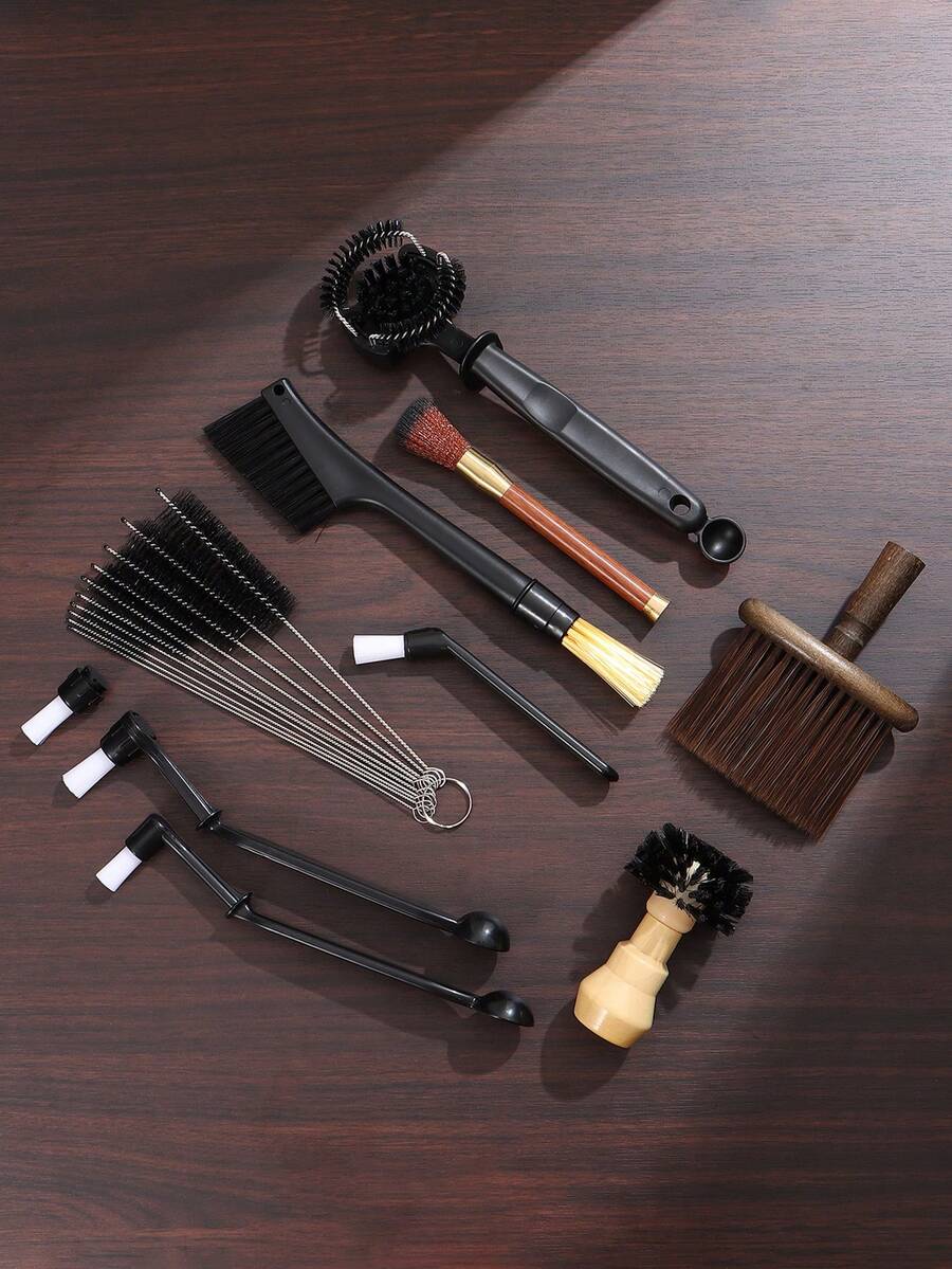 Coffee Machine Portafilter Cleaning Brush, Espresso Handle Powder Bowl Cleaning Brush, Bar Cleaning Brush, Straw Cleaning Brush