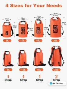 1pc Women's Latest Crossbody Bag, 2L/5L/10L/15L Capacity, PVC Outdoor Sports Camouflage Waterproof Bag, Multi-Functional Waterproof Pouch, Swimming Portable Rafting Bag, Outdoor Sports Waterproof Bag, Hot-Selling Cross-Border One Shoulder Bag, Large Capacity Outdoor Waterproof Backpack For Diving, Rafting, Swimming, Beach, Hiking Ladies Elegant Shoulder Bag - Multicolor - View 13