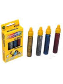 Cola Glitter Conjunto com 4 Potes de 15g Acrilex - Multicolorido - Visão 1