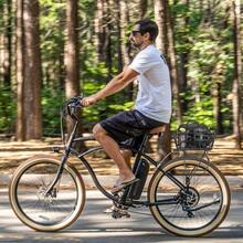 CXWXC Rear Bike Rack With Basket Bike Cargo Rack For Disc Brake NonDisc Brake Mount Bicycle Pannier Rack Touring Carrier Rack Fit 2629 And 700c - Black - View 2