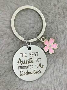 Godmother Proposal Gift; Unique Godmother Gift Ideas; Godmother Proposal Gift; Aunt Christening Gift; Best Godmother Necklace For Women; Women's Gift Slogan Casual Chic Party Cute Elegant Stainless Steel Mother's Day - Silver - View 7