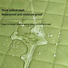 Cubierta de asiento de coche para mascotas de talla grande, protector de asiento delantero impermeable, para SUV, camioneta y sedán, sistema de confort de viaje para mascotas