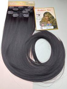 Organic Hair Tic Tac Straight Wavy 4 Screens 70cm 150g Dull Thread And Accepts Flat Iron Fashion You - Dark Brown - View 4