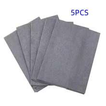 5pcs Magic Micro-Fiber Glass Cleaning Cloths, Clean Windows And Mirrors Without Streaks, 19*24cm