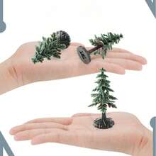 6pcs Cute Artificial Mini Christmas Tree Decor For Party, Christmas Tabletop Ornament - Multicolor - View 4