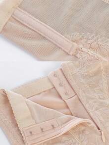 High Waist Zipper Lace Tummy Control Pants For Women, Slimming Waist Lifting Shapewear