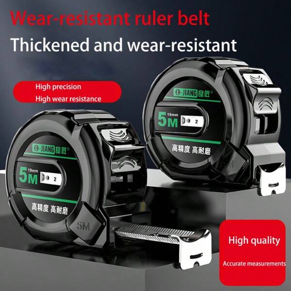 The Newly Upgraded Advanced Technology Stainless Steel Tape Measure Is Thickened, Durable, Durable, Waterproof, Wear-Resistant, Drop-Resistant, Thickened Shell, High-Accuracy Measurement 3m5m7m10m, And A Variety Of Specifications Are Available For Selection