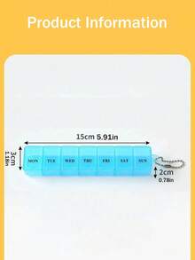 Upgraded Pre-Cut Medication Patch Pill Box, Travel Daily Pill Box, Travel Essential Mini Pill Bottle, 7-Day Pill Box, Travel Pill Box, Pill Box, Pill Rack, Medicine Storage Box, Travel Essential - Multicolor - View 8