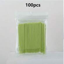 Thin Cleaning Swabs, Nano Cleaning Buds For Eye Makeup, Makeup Remover, Eyelash Extension Cleaning, Disposable Lip Brushes, And Makeup Brushes