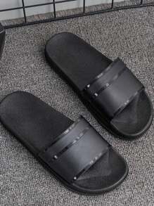 Casual Versatile Minimalist Black New Slippers