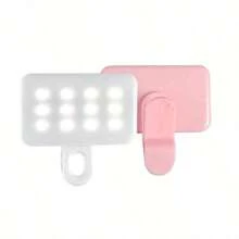 1 pezzo Luce LED per riempimento selfie, luce selfie portatile, luce di riempimento molletta-on, lampada selfie per telefono, anello luminoso selfie LED portatile, luce specchio, per telefoni cellulari e computer, trucco, videoconferenze Zoom, live streaming, vlog, per selfie e videochiamate perfetti 250mAh per campeggio, decorazione della stanza, live streaming, illuminazione per videoconferenze, fotografia e video, regalo affascinante adatto per selfie e live streaming, fotografia, luce portatile per telefono