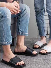 Casual Versatile Minimalist Black New Slippers