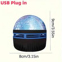 USB Powered LED Aurora Projector - Adjustable Northern Lights Ceiling Light With Remote Control, Suitable For Bedroom And Party Decoration