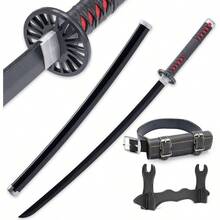Demon Katana - 41 Inch Anime Replica With Belt And Stand - Durable Sword Perfect For Cosplay - Nichirin Sword With Authentic Design - 白色 - 查看 1