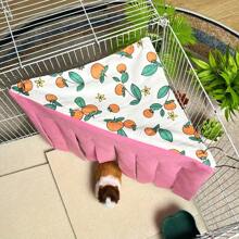 [Original Art Design] Small Pet Hideout - Cozy Corner Pet Hammock Tent With Triangle Hanging System, Washable Play & Resting Habitat For Hamsters, Ferrets, Squirrels, Sugar Gliders, Chinchillas, Rabbits, Hedgehogs