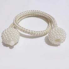 2 件套磁性窗帘绑带，窗帘磁扣装饰绳夹，家居和办公室窗户绑绳夹 - 灰色 - 查看 8