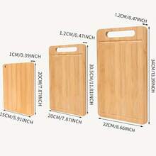 Thick Royal Crafted Bamboo Cutting Board - Kitchen Chopping Block With Juice Groove And Easy Grip Handle - Food Natural Wood - Suitable For Holidays: Halloween, St. Patrick's Day, Christmas, Easter, Thanksgiving - Yellow - View 3