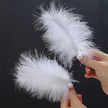 2pcs Elegant Faux Feather Hair Clips, Romantic Hair Accessories For Brides, Princesses, Ballroom